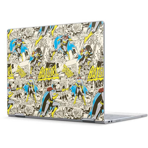 DC Comics Batman Batgirl Vintage Action pose pattern Pixelbook Skin